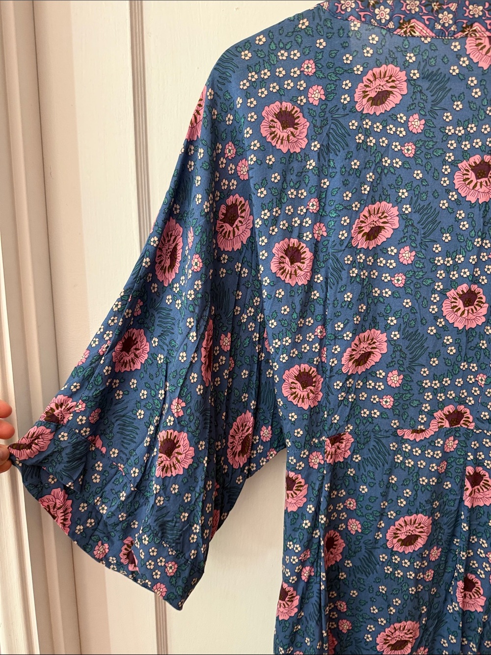 Natalie Martin Vintage Flower Kimono/Wrap Dress - Picture 8 of 9